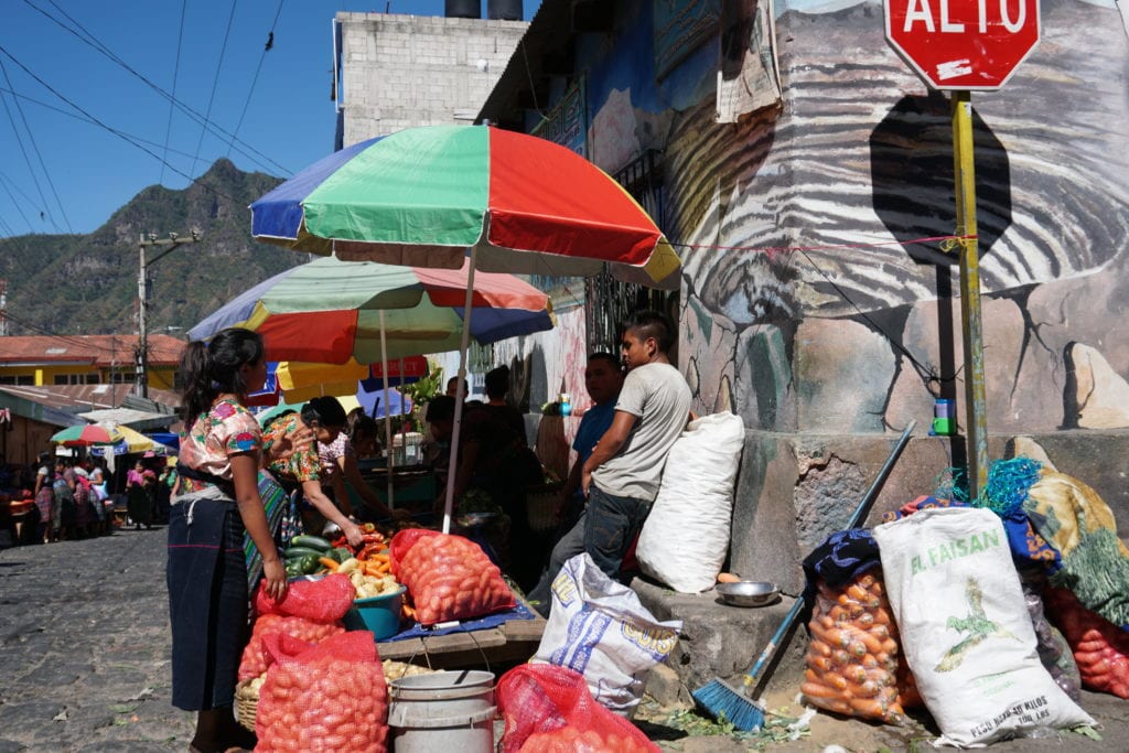 vegtable market San Pedro Guatemala