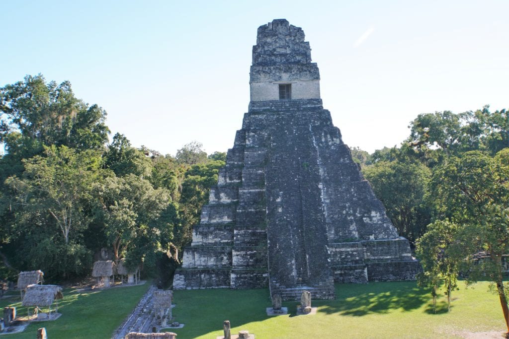 Temple I viewed from Temple II Tikal