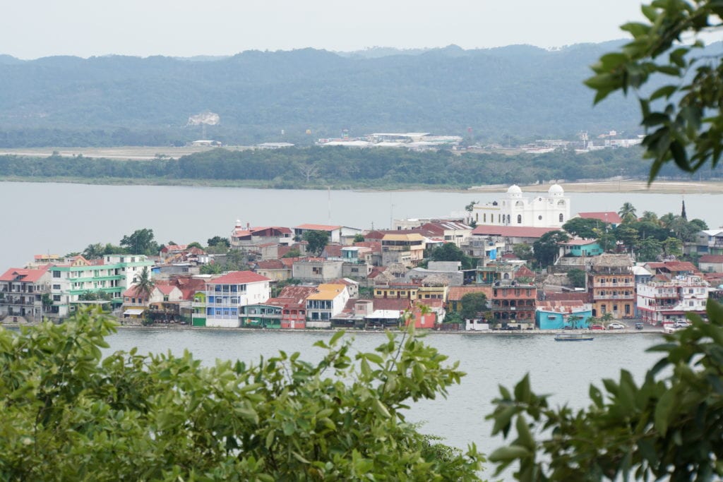 Colorful houses on Flores Island