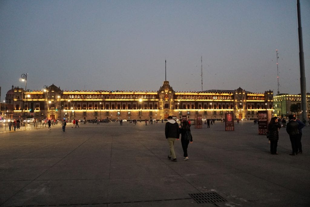 Facade of Palacio National Palace