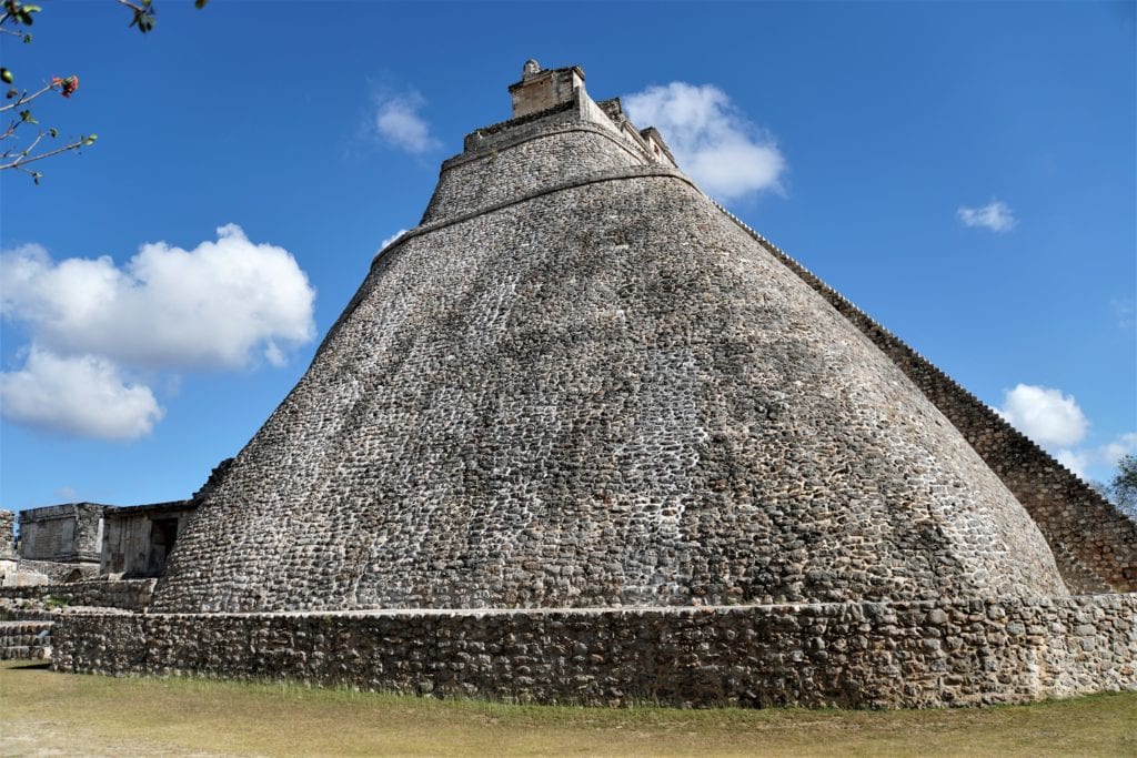 Side view Magicians Pyramid Uxmal