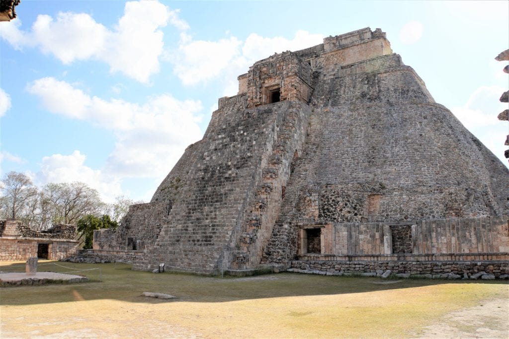 Back view Magicians Pyramid Uxmal