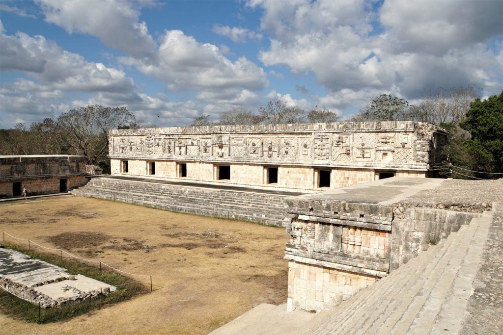 East building viewed from north building Nunnery at Uxmal