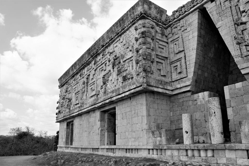 Governors palace Uxmal black & white