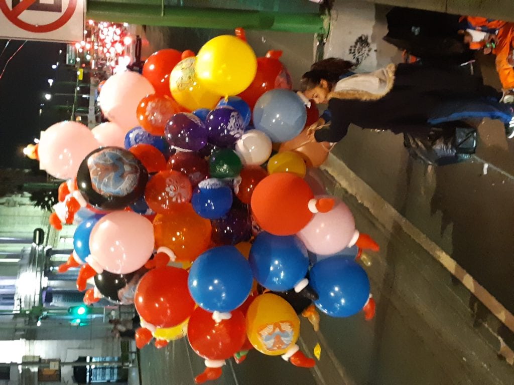 Vendor selling balloons