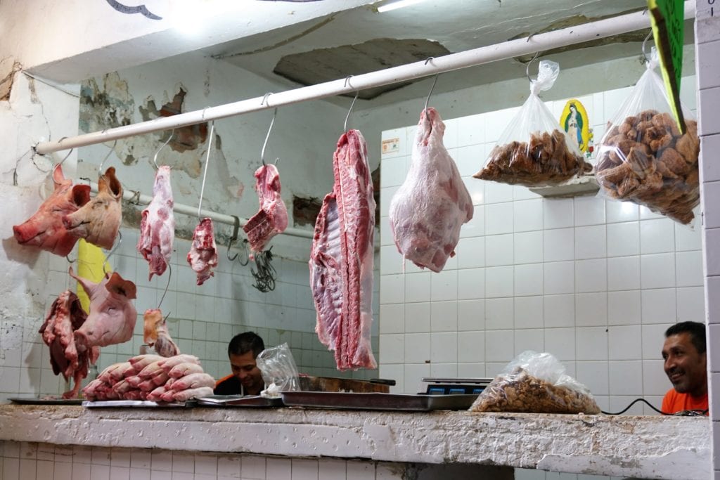 Veracruz Mercado pork vender