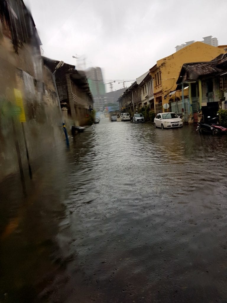 Flooded streets George Town