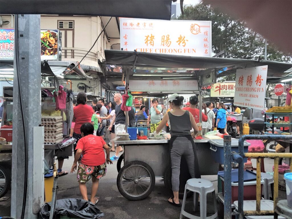 Hawkers stalls in down town George Town