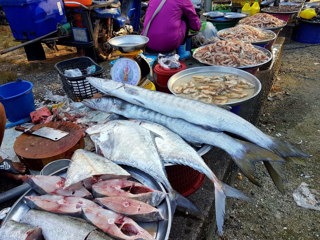 Khanom fish market