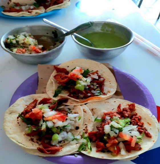 Al Pastor purchased at a food stall