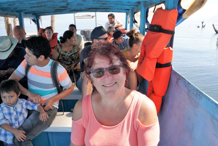 Catching boat across to San Pedro