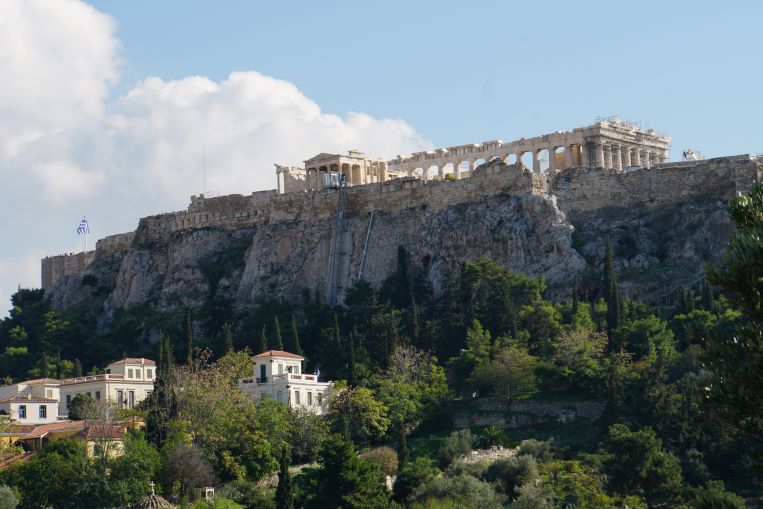 Acropolis Hill viewed from Ancient Agora