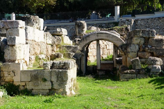 Kerameikos grounds old river bed