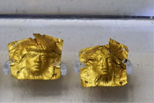 Kerameikos museum gold minature masks