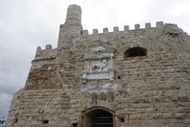 Lion sculpture on Koules fortress