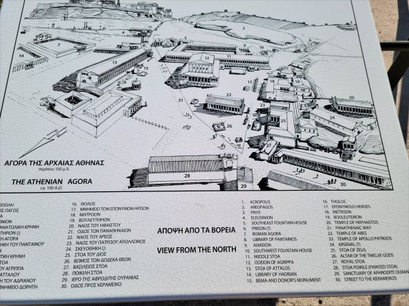 Map of the Ancient Agora