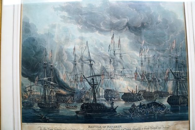 Portrait of ship battle