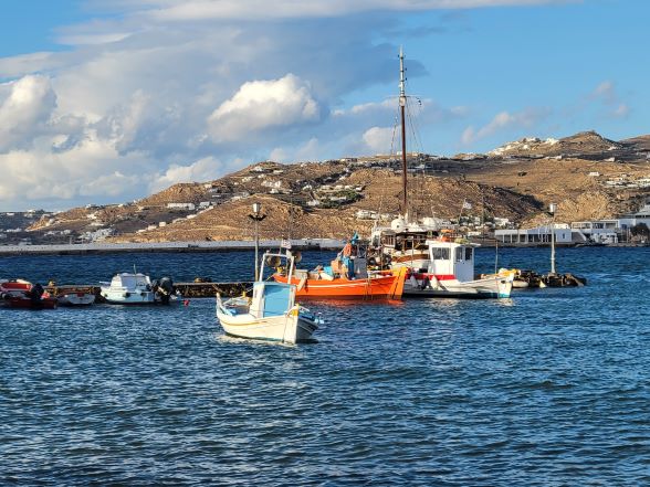 Boats in Mykonos