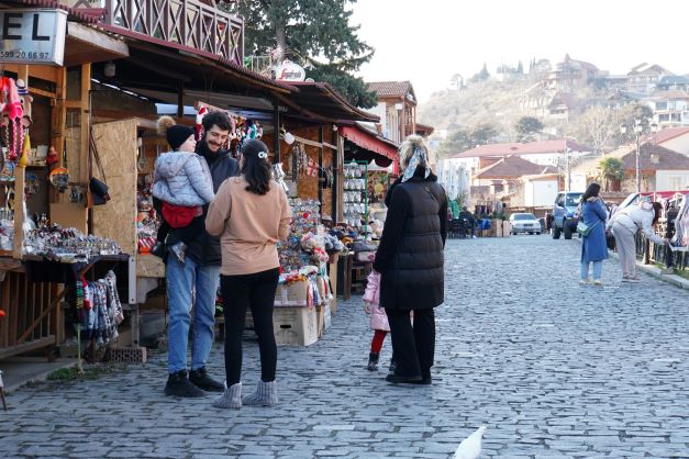 Market sellers in Mtskheta