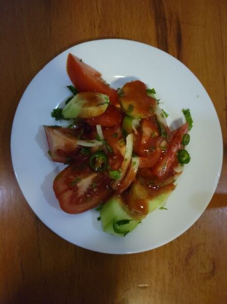 Tomato cucumber salad