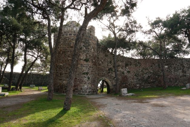 Kadifekale wall with doorway