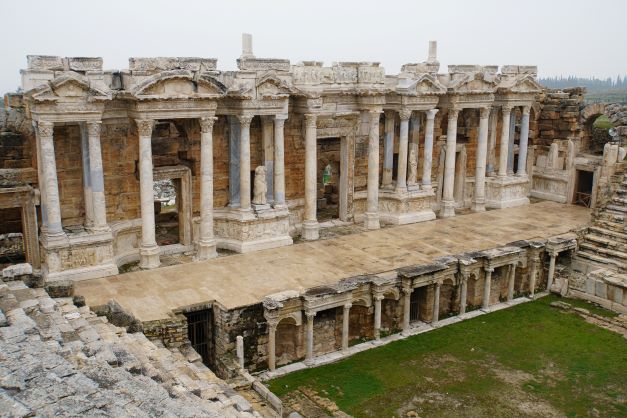 The Theater stage at Hierapolis in Pamukkale