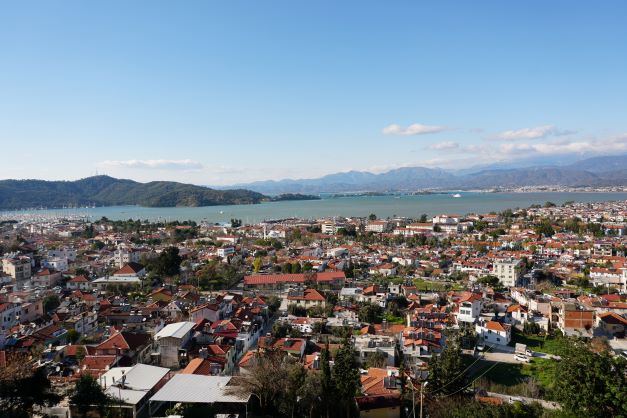 View overlooking Fethiye from the Tomb Of Amyntas