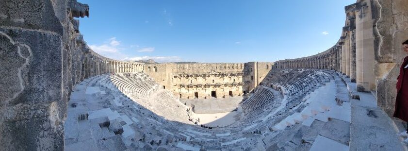 Aspendos Theater pan view