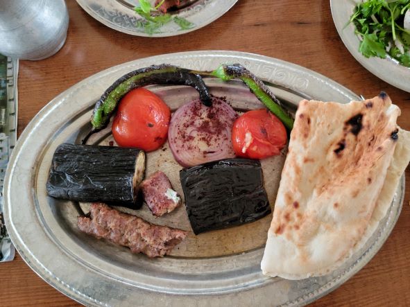 Aubergine (Patlican) kebab Gaziantep