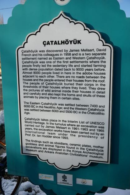 Information sign at Çatalhöyük