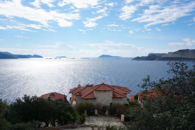 Looking out to the sea from the penisula