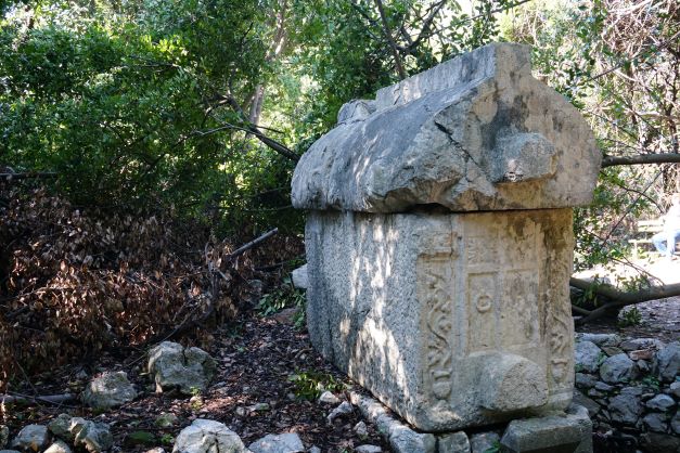 Lycian tomb found at Olympos in the bush