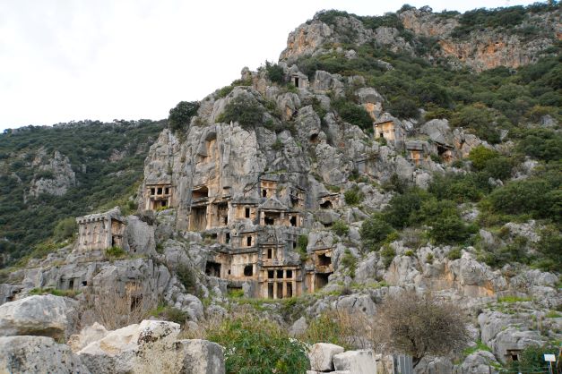 Myra Ruins Lycian Rock Tombs