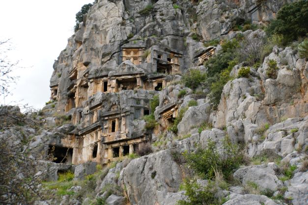 Myra Ruins Lycian Rock graves