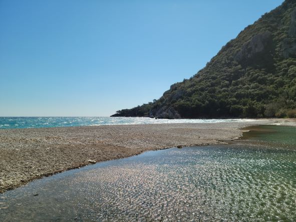 Olympos Beach at the ruins