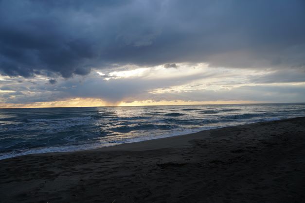 Patara beach looking out onto the sea