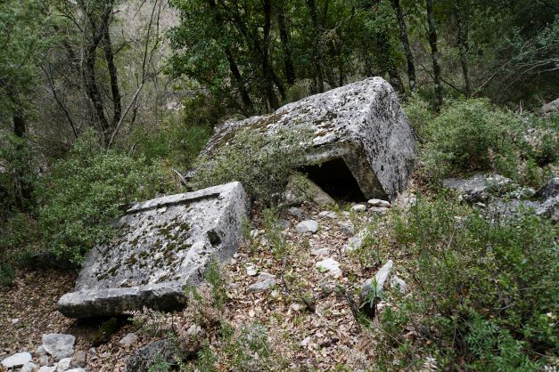 Rock Tomb on its side