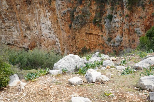 Rock wall carvings Kanlidivane