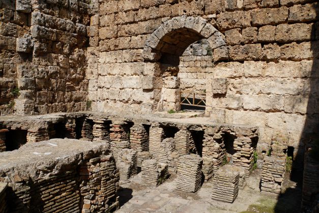 Roman bath under floor