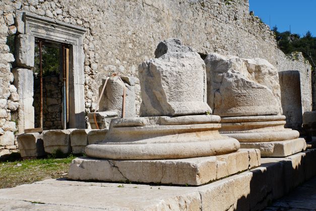 Ruins found at Olympos in the bush