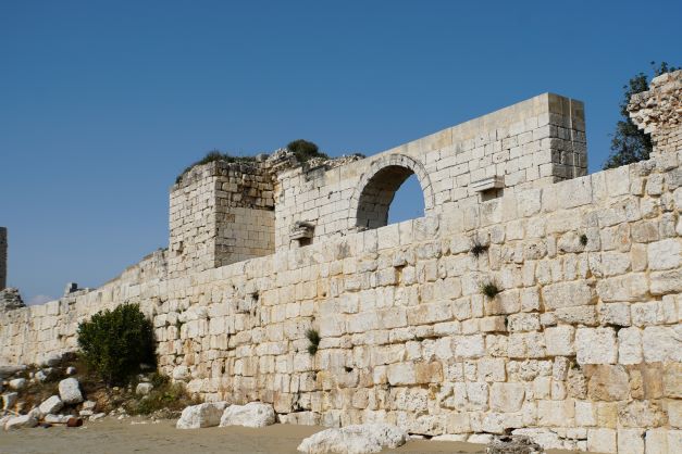 Side view of Korykos Castle