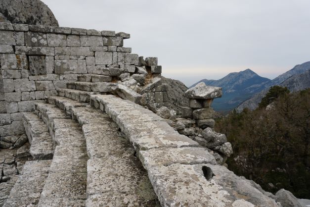 View looking out from Termessos Theater