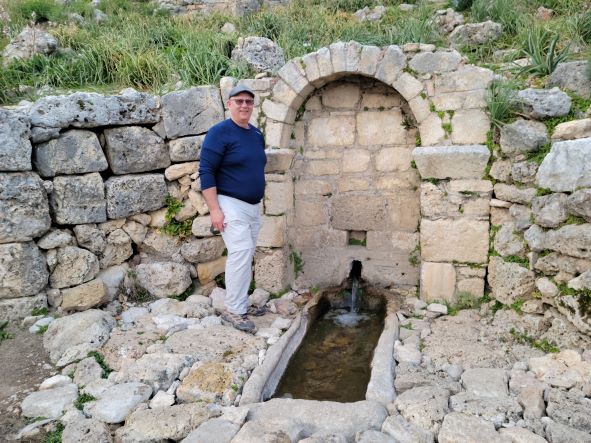 Water fountain found at the ruins of Sillyon