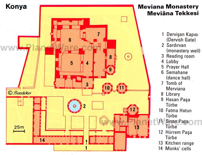 konya-meviana-monastery-map