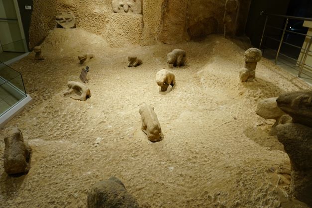 animals found at Gobeklitepe displayed at Sanliurfa Museum