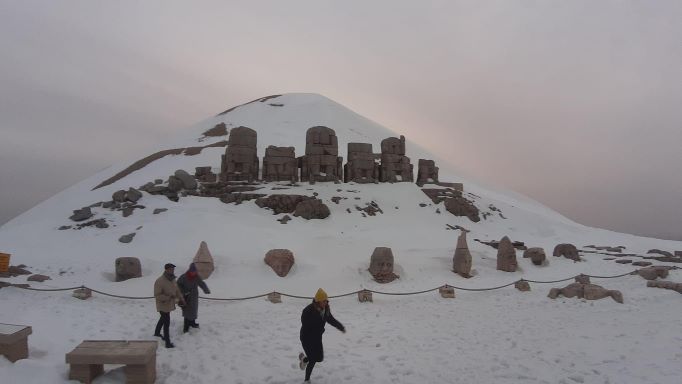 Mt Nemrut in the snow