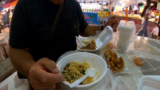 Green curry with snail and roast pork  from JJ market