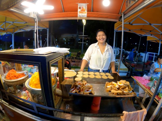 Vendor selling at the skymarket